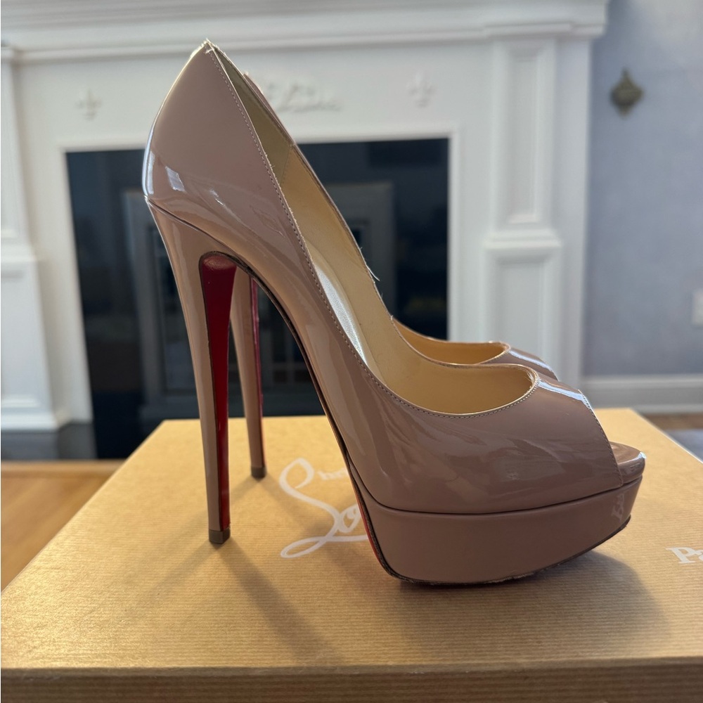 Christian Louboutin Lady Peep 150mm Patent Platform